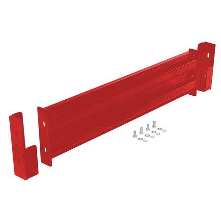 Vestil Drop-In Style Guard Rail 4 Ft Red GR-F2R-DI-4-RD